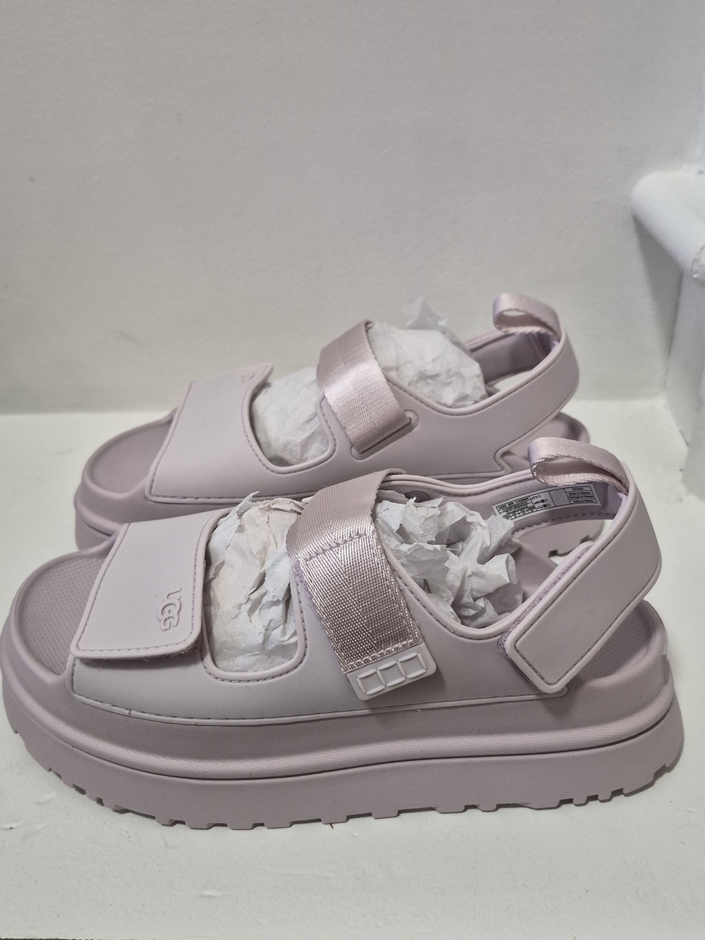 BNIB UGG W Goldenglow Bay Fog Platform Sandals